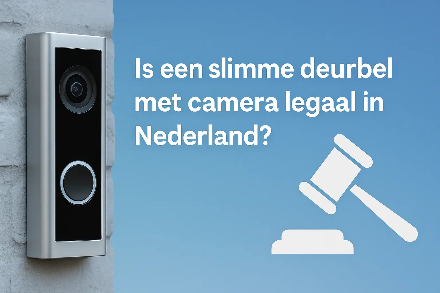 Slimme deurbel camera legaliteit